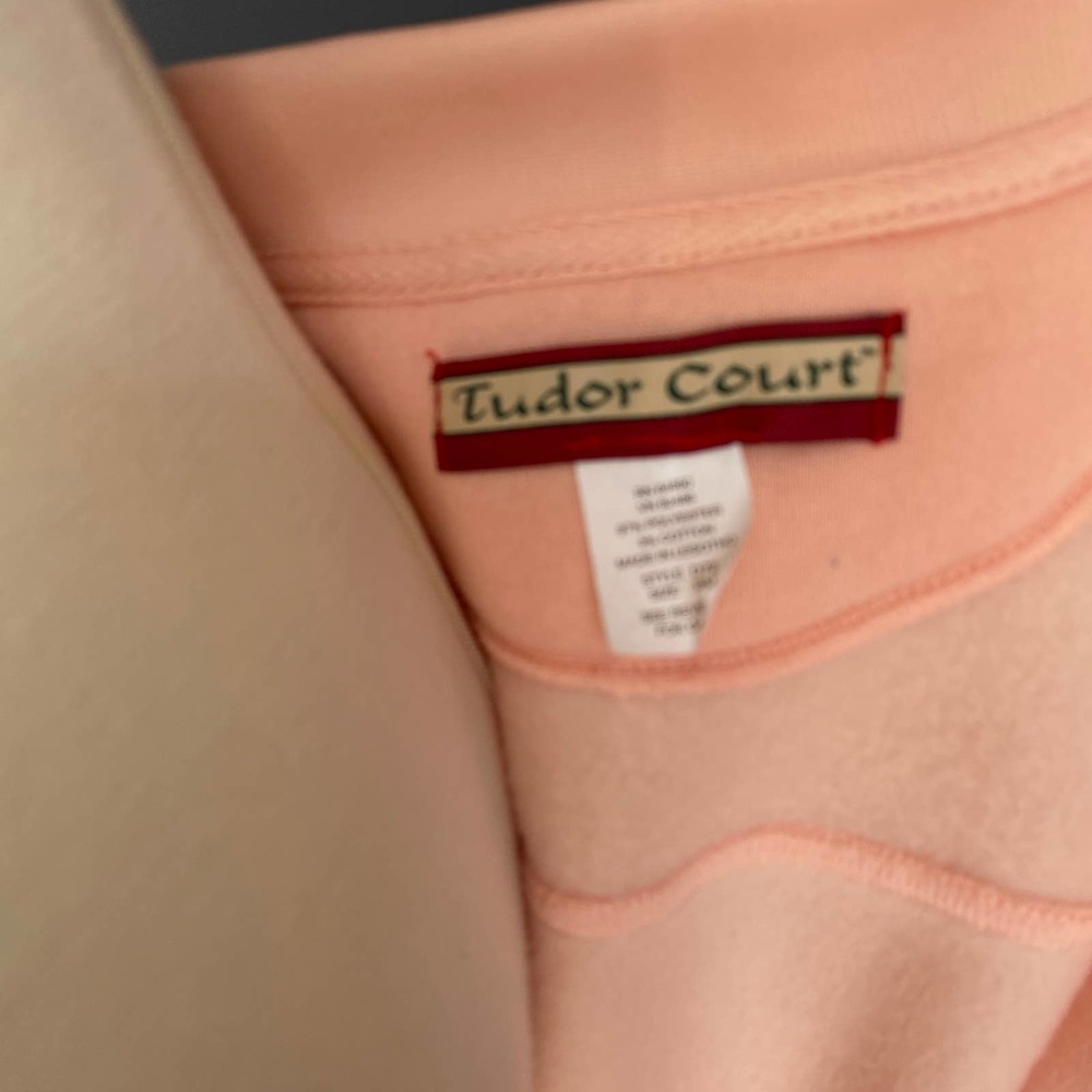 Varsity Style Button Down Sweatshirt Jacket - image 5